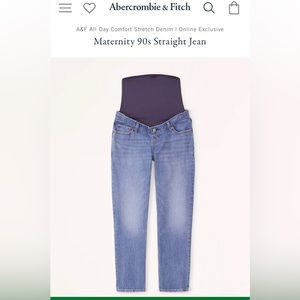 Abercrombie & Fitch Maternity 90s Straight Jean 29L